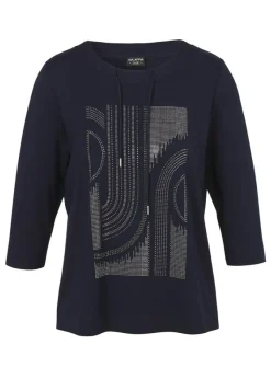 3/4 Arm Sweatshirt mit Front-Motiv