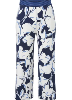 7/8 Print Schlupfhose Viskose-Jersey weites Bein