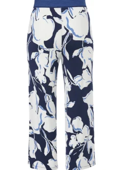 7/8 Print Schlupfhose Viskose-Jersey weites Bein