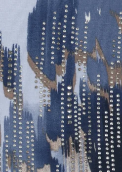 3/4-Arm Print Shirt geschmückt