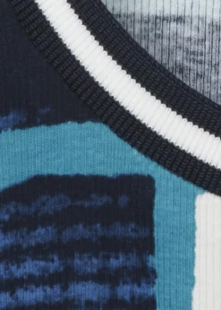 3/4-Arm Shirt mit grafischem Print