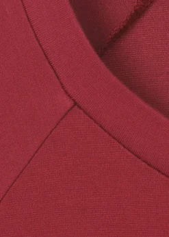 3/4-Arm Shirt Uni mit Ziernähten