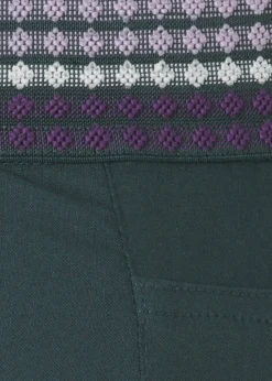 Bequeme Schlupfhose mit farblich abgesetztem Bund