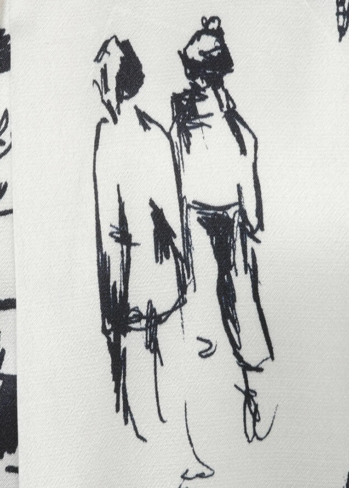 Bicolor 3/4-Arm Schlupfbluse aus matt glänzender Viskose