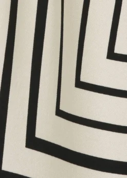 Chice Viskose Hemdbluse mit Print Schwarz