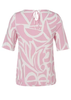 Chices Print-Shirt mit Gummizugsaum