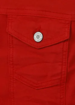 Colour Jeansjacke mit modischem Crash-Effekt