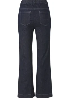 Dark Blue Jeans Modern Flared Pants