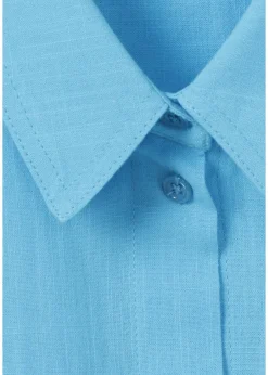 Dezente Longbluse in unifarbenem Design