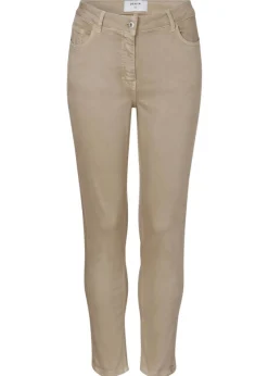 Dezente Stoffhose in unifarbenem Design