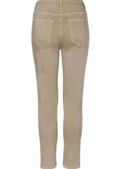 Dezente Stoffhose in unifarbenem Design