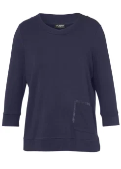 Dezentes Sweatshirt mit Glitzersteinen