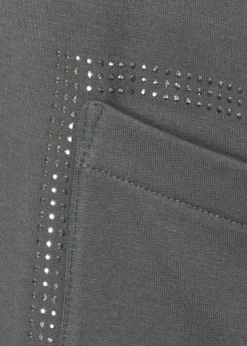 Dezentes Sweatshirt mit Glitzersteinen