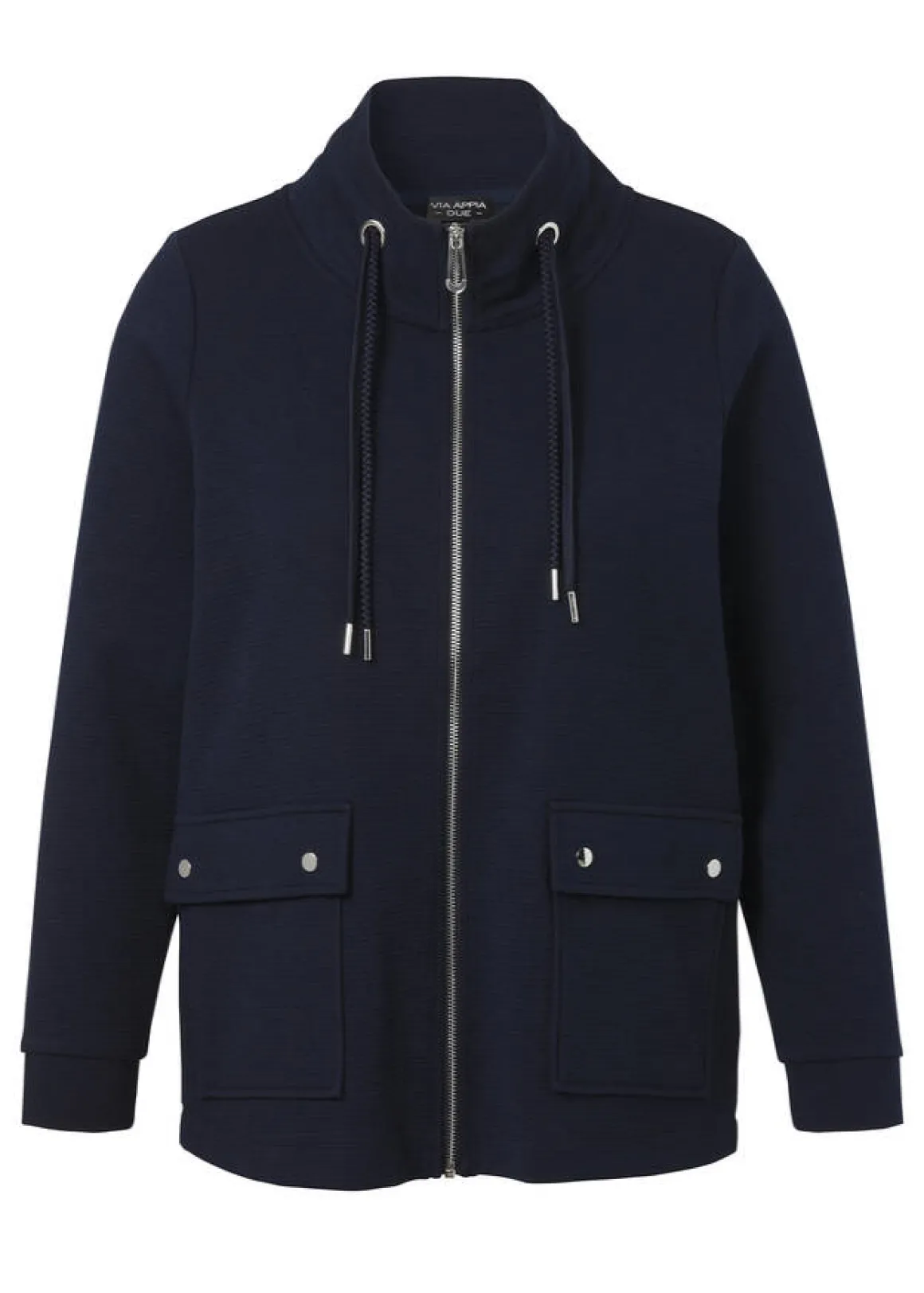 Dunkelblaue Jacke mit Stehkragen