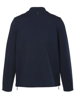 Dunkelblaue Jacke mit Zipper