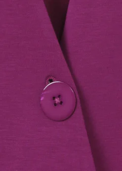 Edel-lässige Shirt-Jacke mit 1-Knopf-Verschluss