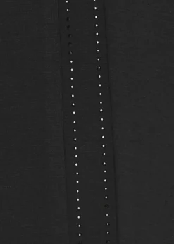 Edle Schlupfhose mit Seitenstreifen aus Schmucksteinchen