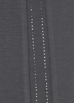 Edle Schlupfhose mit Seitenstreifen aus Schmucksteinchen