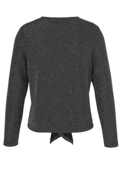 Edle Shirt-Jacke mit Lurex-Glitzereffekt