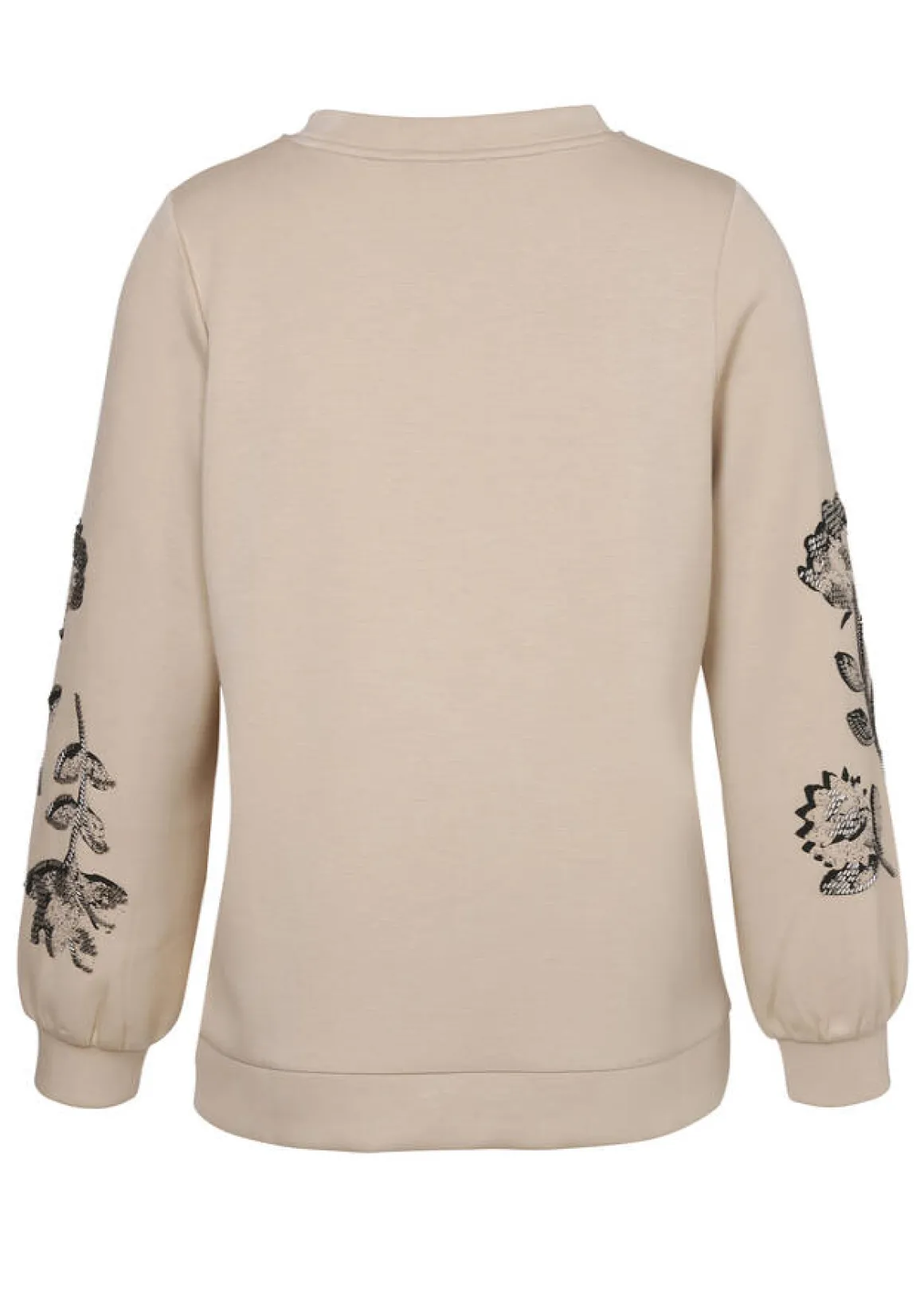Edles Sweatshirt mit verzierten Ärmeln