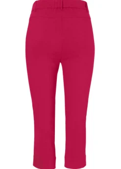 Elastische 3/4-Hose mit schmalem Bein