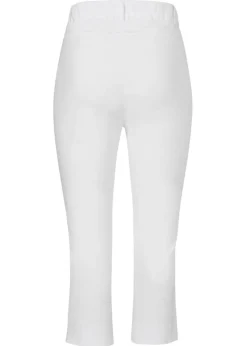 Elastische 3/4-Hose mit schmalem Bein