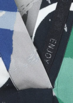 Extrovertiertes Blusenkleid mit Alloverdruck