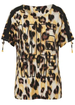 Extrovertiertes Print-Shirt Modern Leo