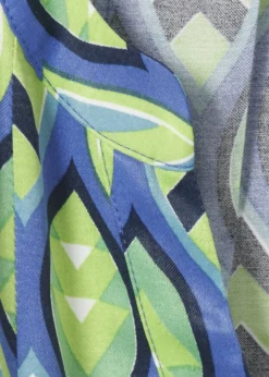 Farbenfrohes Viskose Kleid mit Allover Print