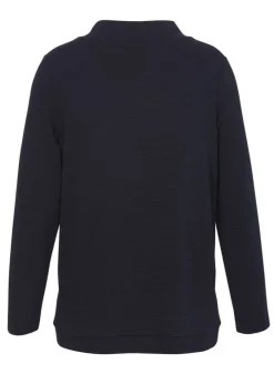 Fein geripptes Sweatshirt
