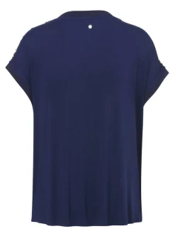 Feines Shirt mit Pailletten Front