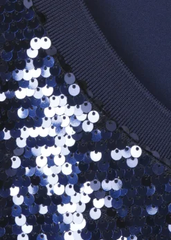 Feines Shirt mit Pailletten Front