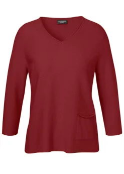 Feinstrick 3/4-Arm Pullover aus softer Baumwolle