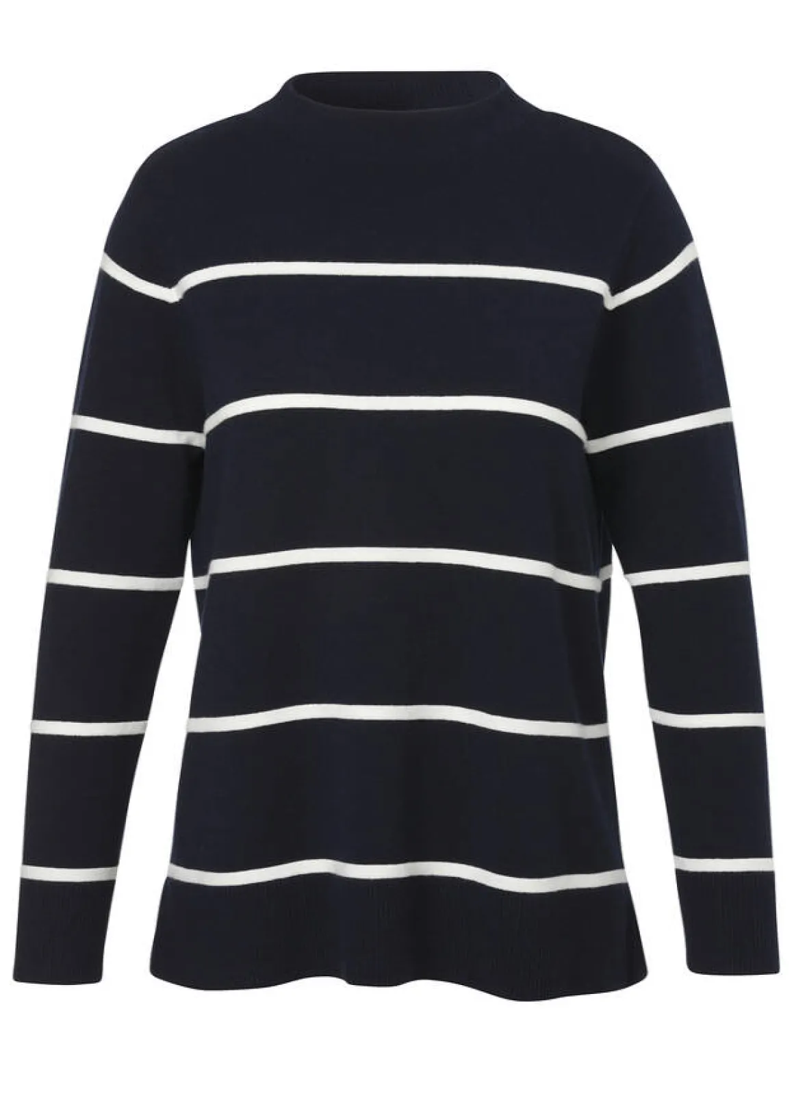 Feinstrick-Pullover mit Ringeln