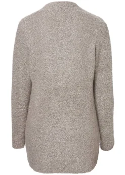 Feminine Strickjacke in unifarbenem Stil