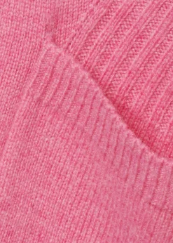 Feminine Strickjacke in unifarbenem Stoff