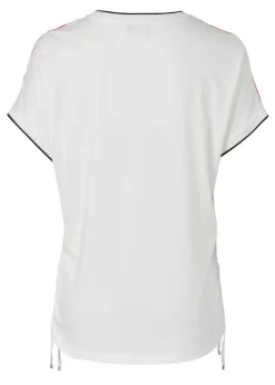 Feminines Blusenshirt mit grafischem, floralem Front-Print