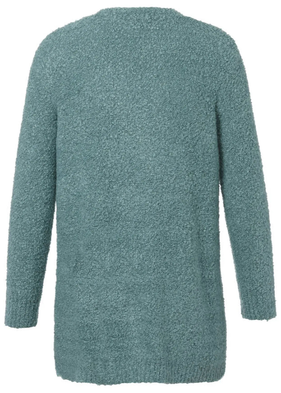 Flauschige Bouclé-Strickjacke