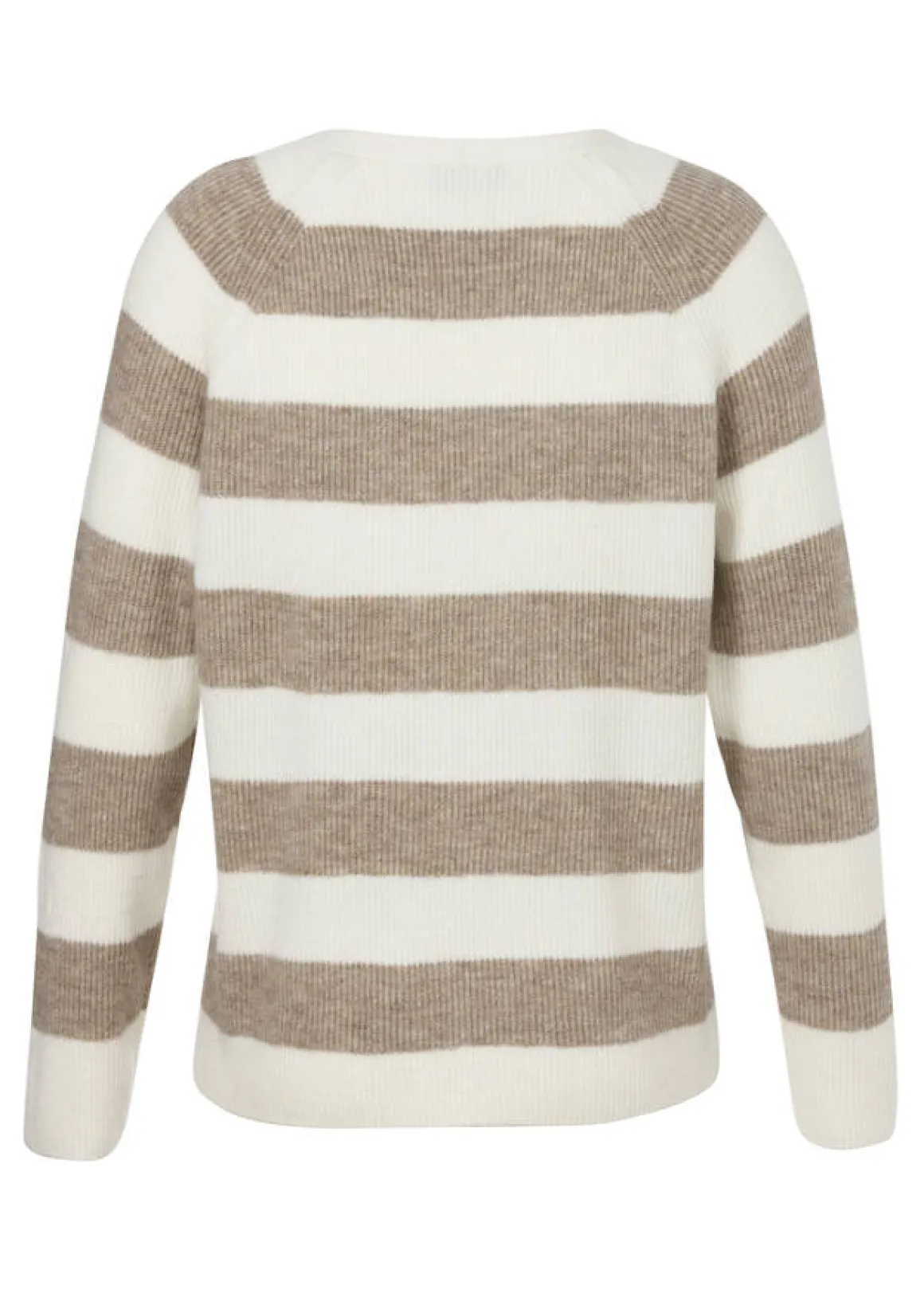 Flauschige Feinstrickjacke Ringel