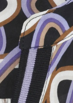 Fließende Viskose Tunika mit Allover Muster