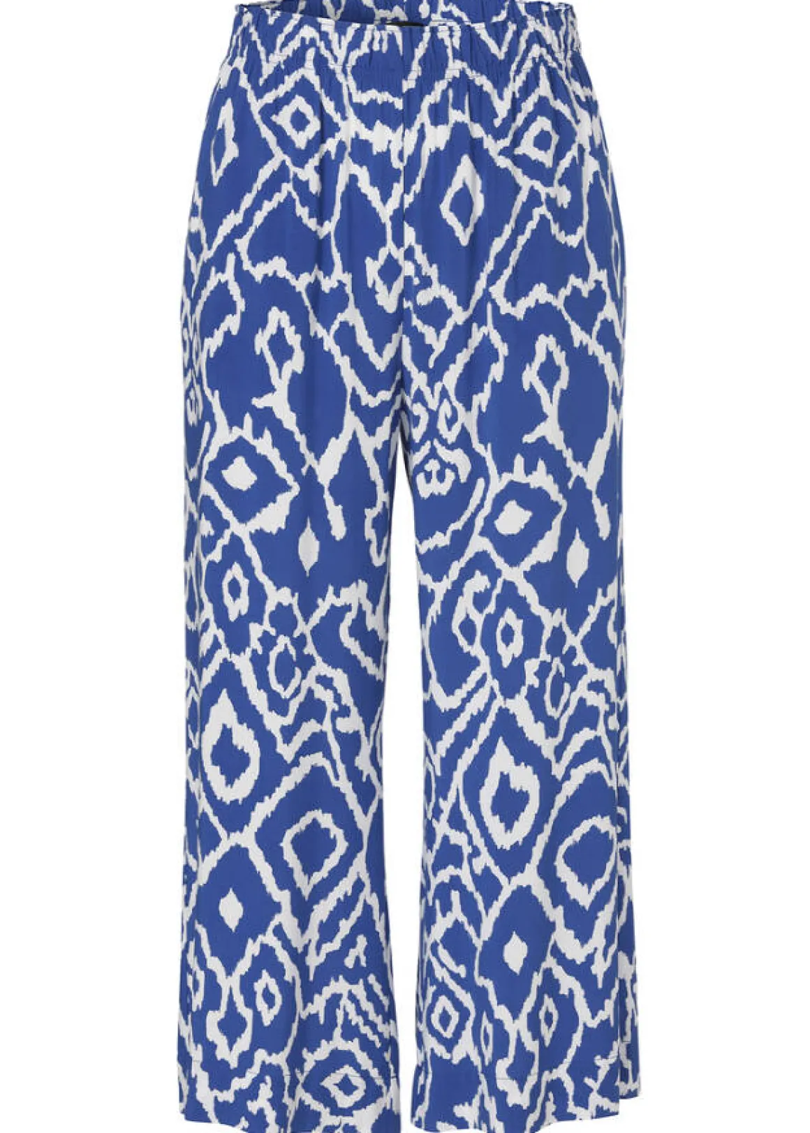 Fließende Viskose-Hose mit Modern Ethno Print