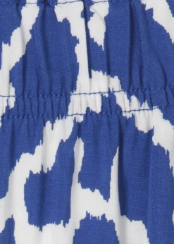 Fließende Viskose-Hose mit Modern Ethno Print