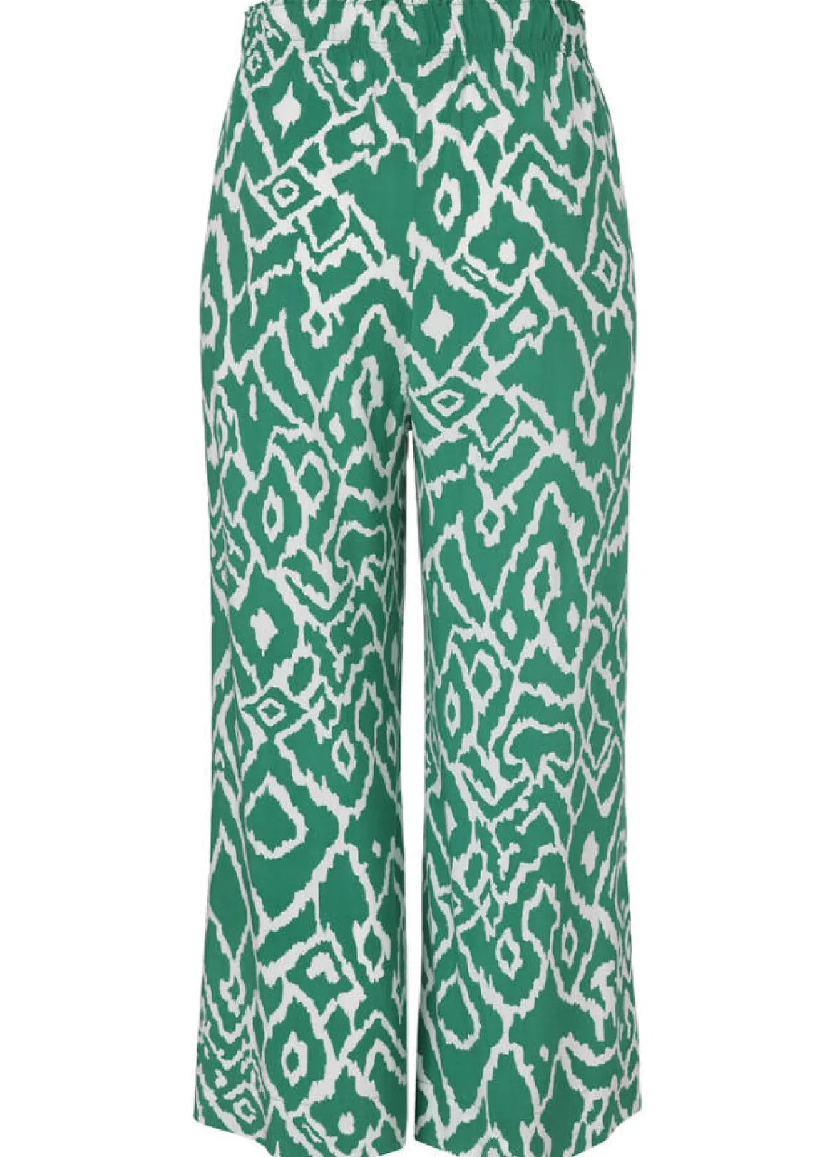 Fließende Viskose-Hose mit Modern Ethno Print