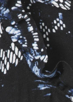 Fließende Viskose-Tunika mit Allover-Print