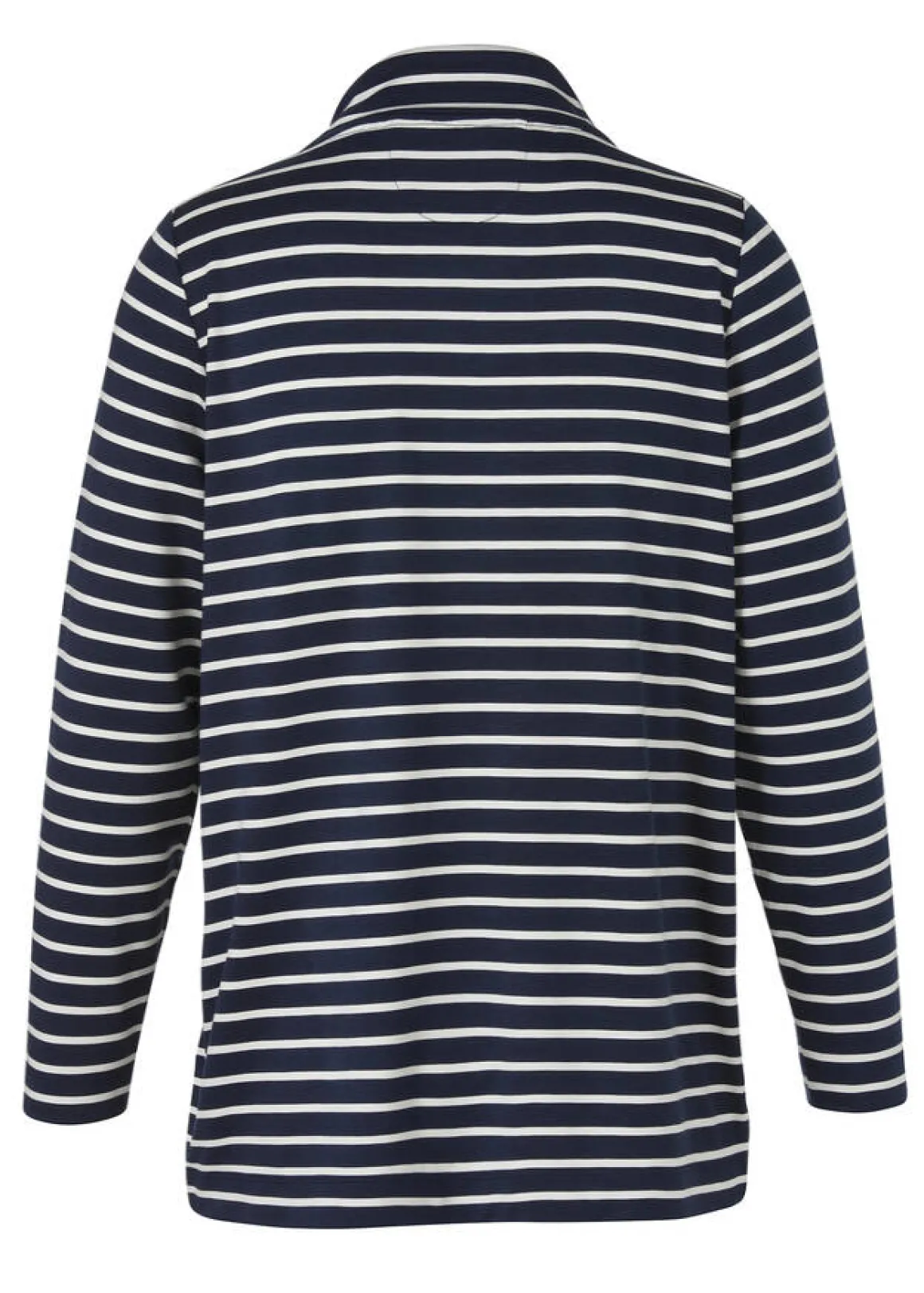 Geringeltes Marine Sweatshirt
