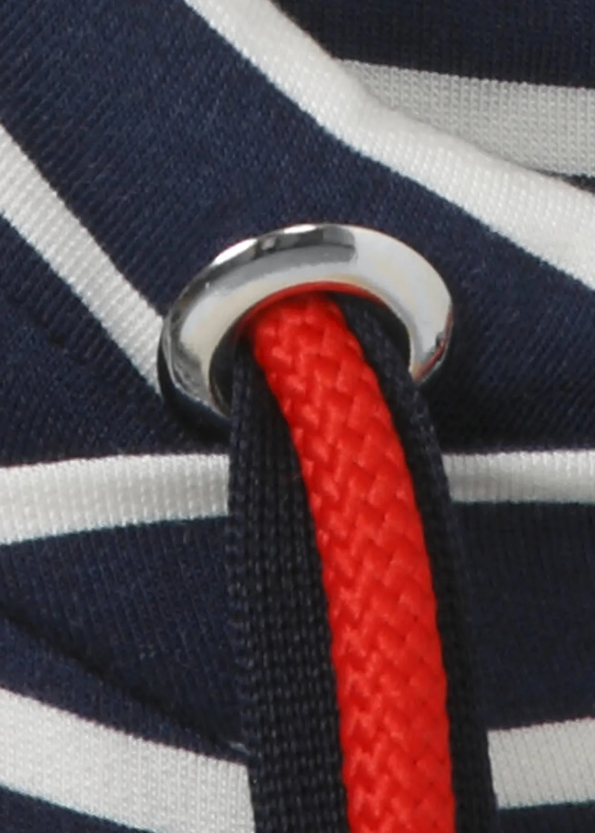 Geringeltes Marine Sweatshirt