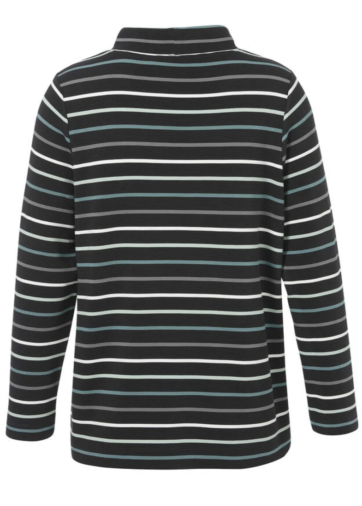 Geringeltes Sweatshirt mt Stehkragen