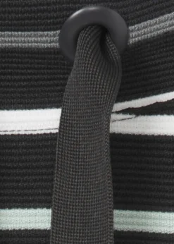 Geringeltes Sweatshirt mt Stehkragen