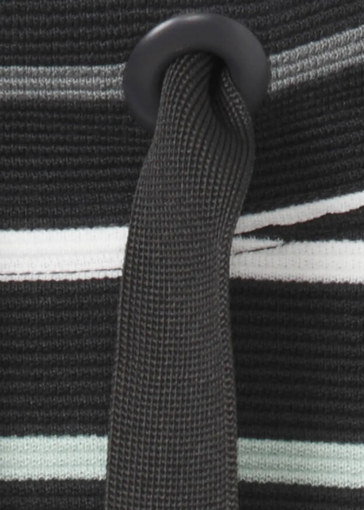 Geringeltes Sweatshirt mt Stehkragen