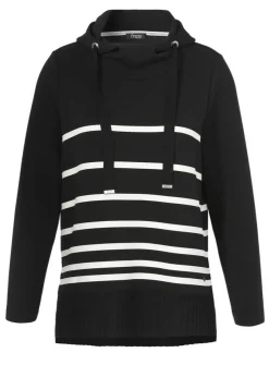 Gestreiftes Sweatshirt Hoodie